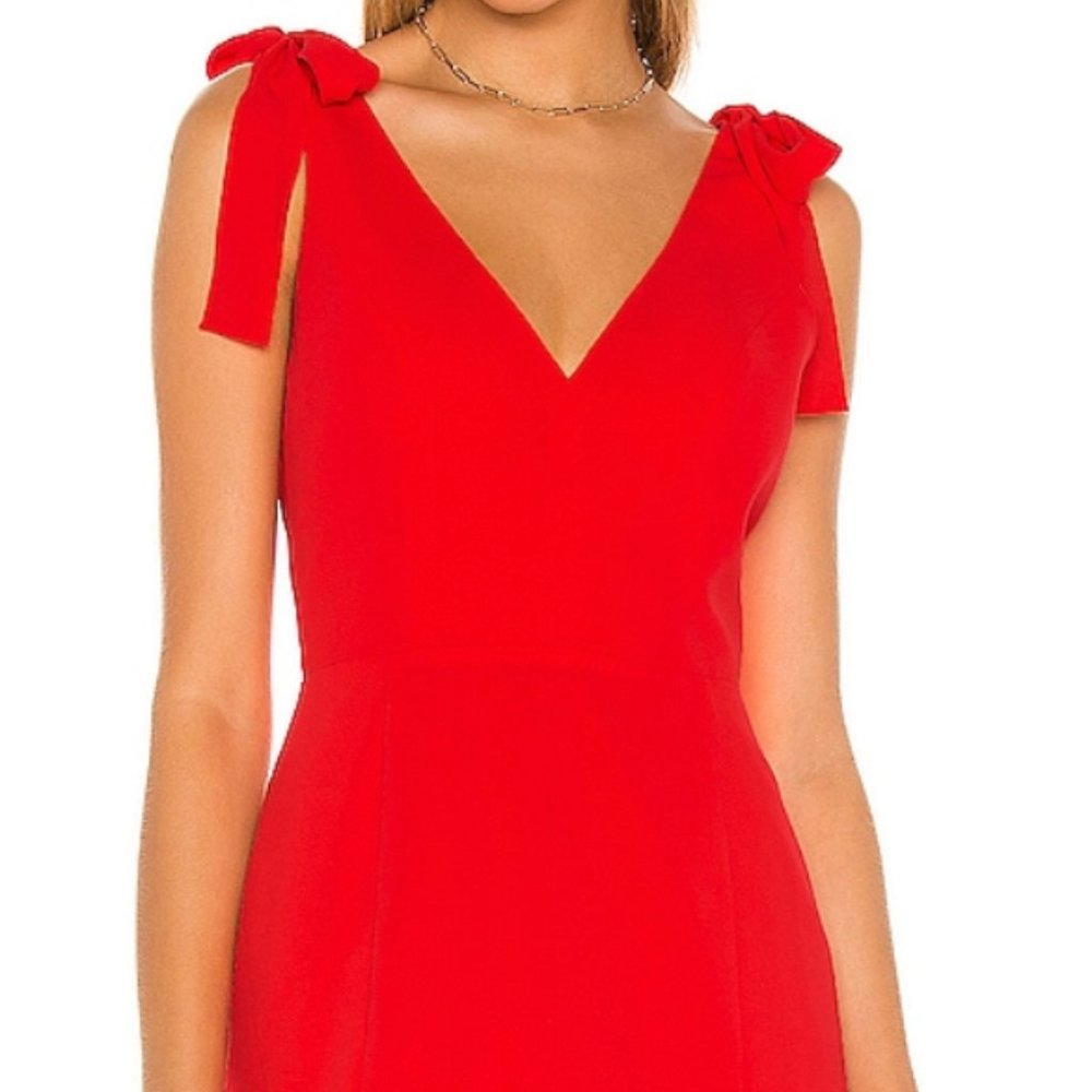 Amanda Uprichard Red Allora Dress